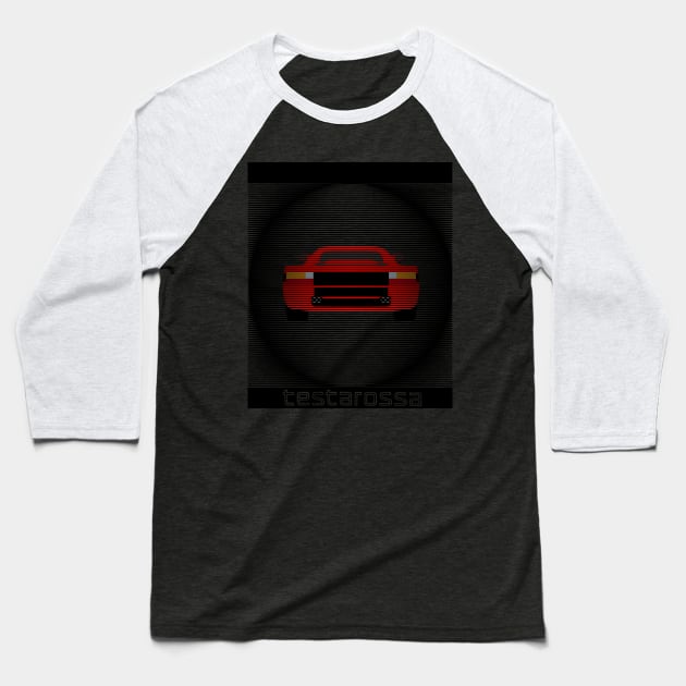 Testarossa Baseball T-Shirt by AutomotiveArt